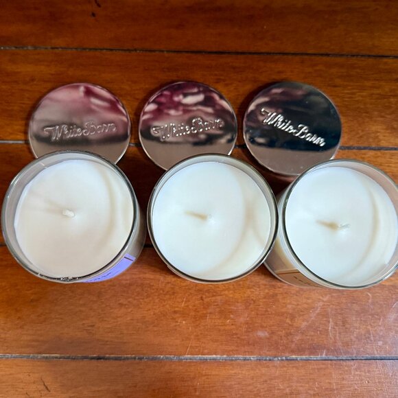 NEW 3-Pc 3 Single Wick Candles 8oz Each - A VANILLA TRIO Bath and Body Works - Picture 2 of 3